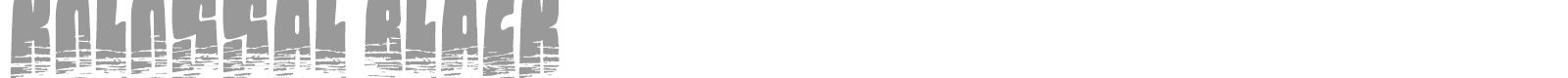 Kolossal black font preview